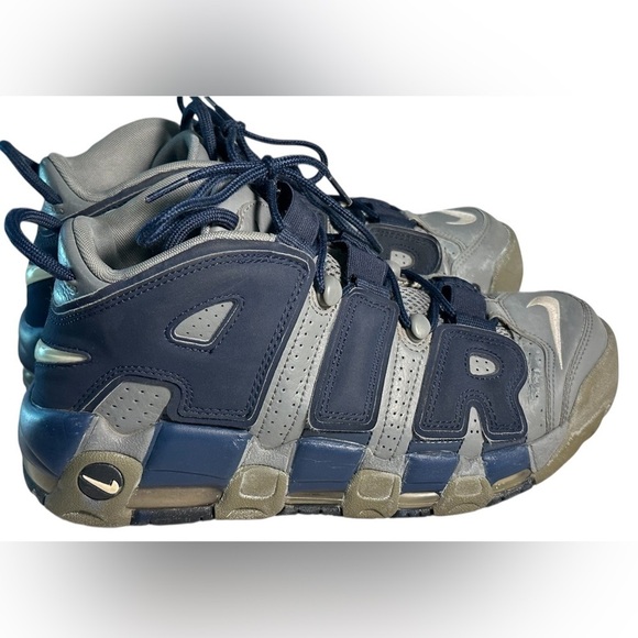 Nike Air More Uptempo Georgetown Hoyas Blue and Gray Sneakers.Size 7.5. - Picture 7 of 10